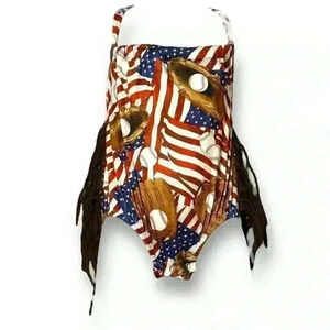 Western baseball romper baby/toddler
